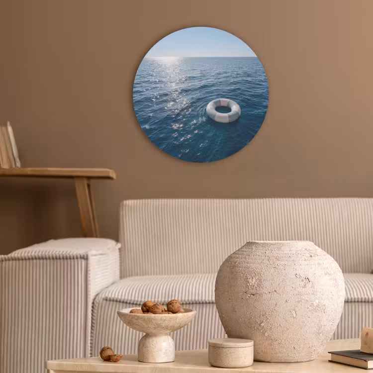 Oceaan - Zwemband - Horizon Akoestische PET Vilt - Rond klein -sfeer1