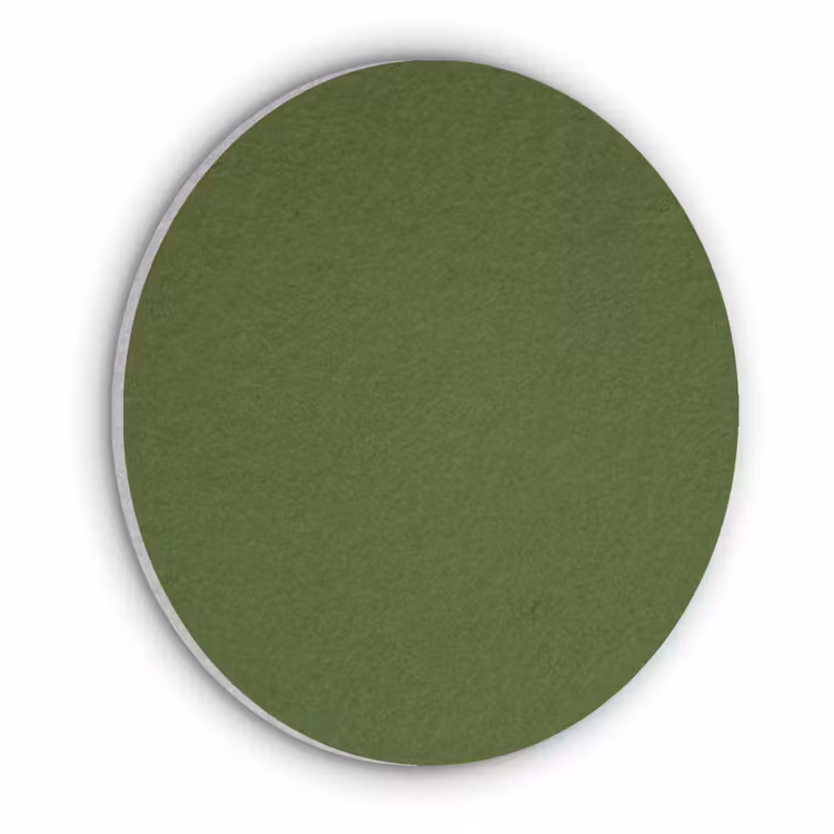 Olive - Drab - Groen Akoestische PET Vilt - Rond klein 838 -3d
