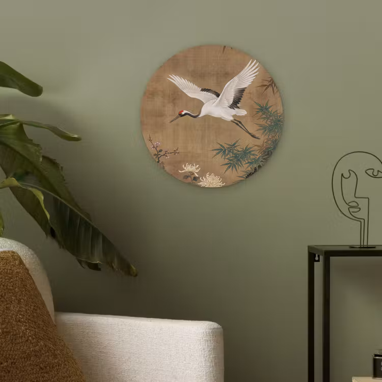 Oosters - Elegant - Kleurrijk Akoestische PET Vilt - Rond klein -sfeer2