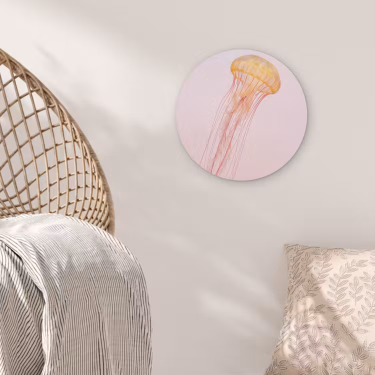 Sierlijk - Kwal - Roze Akoestische PET Vilt - Rond klein -sfeer4