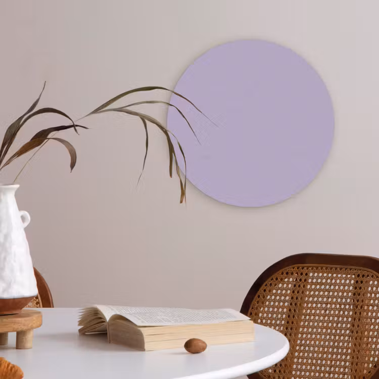 Pastel - Lilac - Paars Akoestische PET Vilt - Rond klein 838 -sfeer3