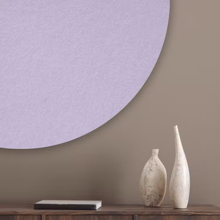 Pastel - Lilac - Paars Akoestische PET Vilt - Rond klein 838 -sfeer5_closeup