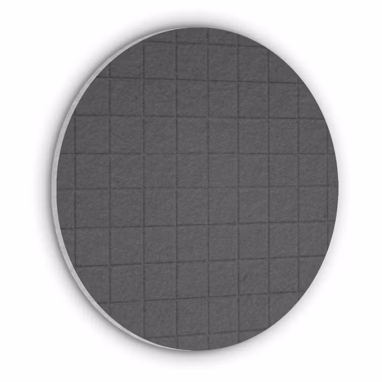 Patroon - Tegel - Antraciet Akoestische PET Vilt - Rond klein 838 -3d
