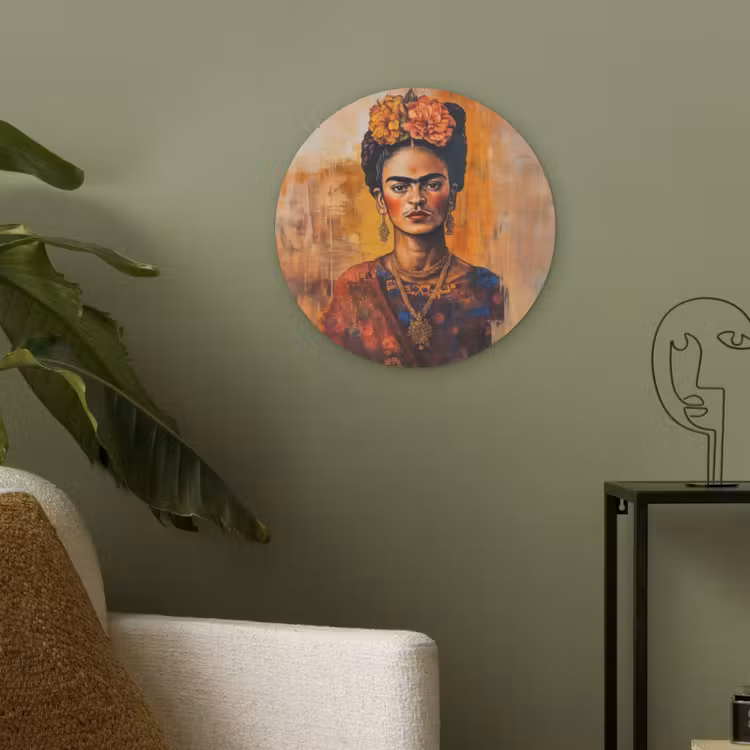 Portret - Sieraden - Schilderachtig Akoestische PET Vilt - Rond klein -sfeer2