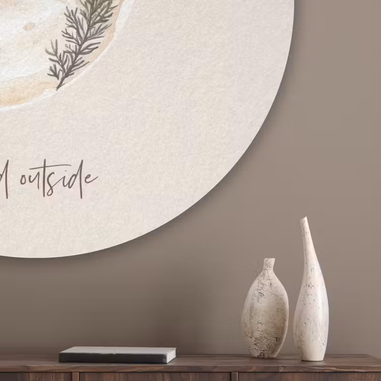 Quote - Winter - Kerst - Beige - Kerstbal Akoestische PET Vilt - Rond klein -sfeer5_closeup