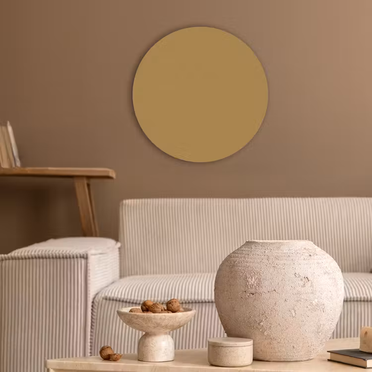 Rhythmic - Ochre - Geel Akoestische PET Vilt - Rond klein 838 -sfeer1