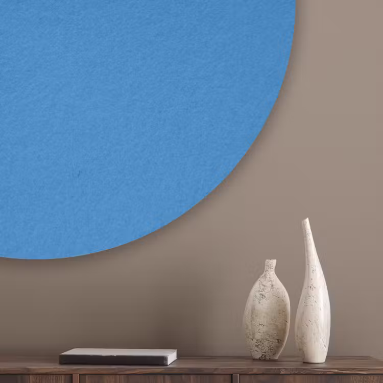 Royal - Blue - Blauw Akoestische PET Vilt - Rond klein 838 -sfeer5_closeup