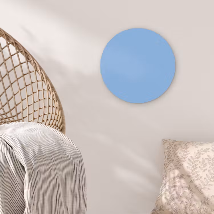 Sky - Glow - Blauw Akoestische PET Vilt - Rond klein 838 -sfeer4