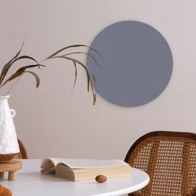 Slate - Whisper - Blauw Akoestische PET Vilt - Rond klein 838 -sfeer3