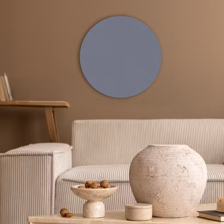 Slate - Whisper - Blauw Akoestische PET Vilt - Rond klein 838 -sfeer1