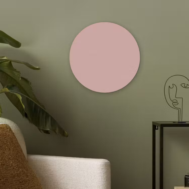 Soft - Blush - Roze Akoestische PET Vilt - Rond klein 838 -sfeer2