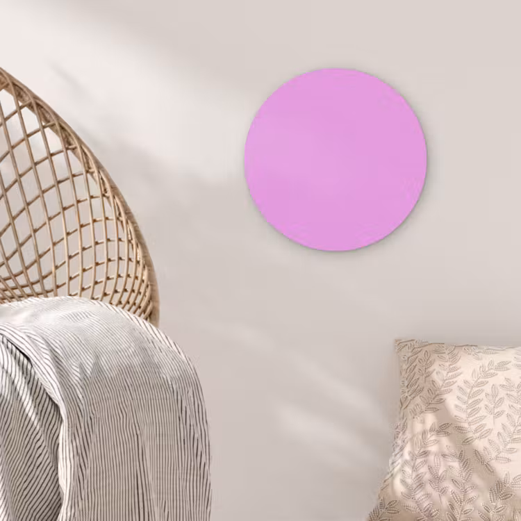 Soft - Lavender - Roze Akoestische PET Vilt - Rond klein 838 -sfeer4