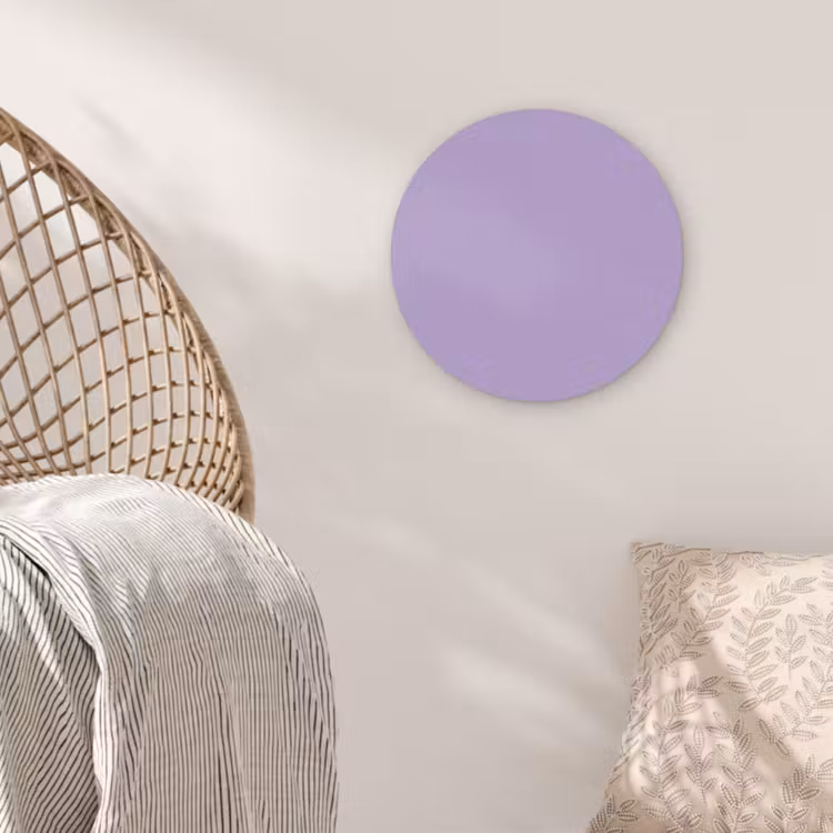 Soft - Lavender - Paars Akoestische PET Vilt - Rond klein 838 -sfeer4