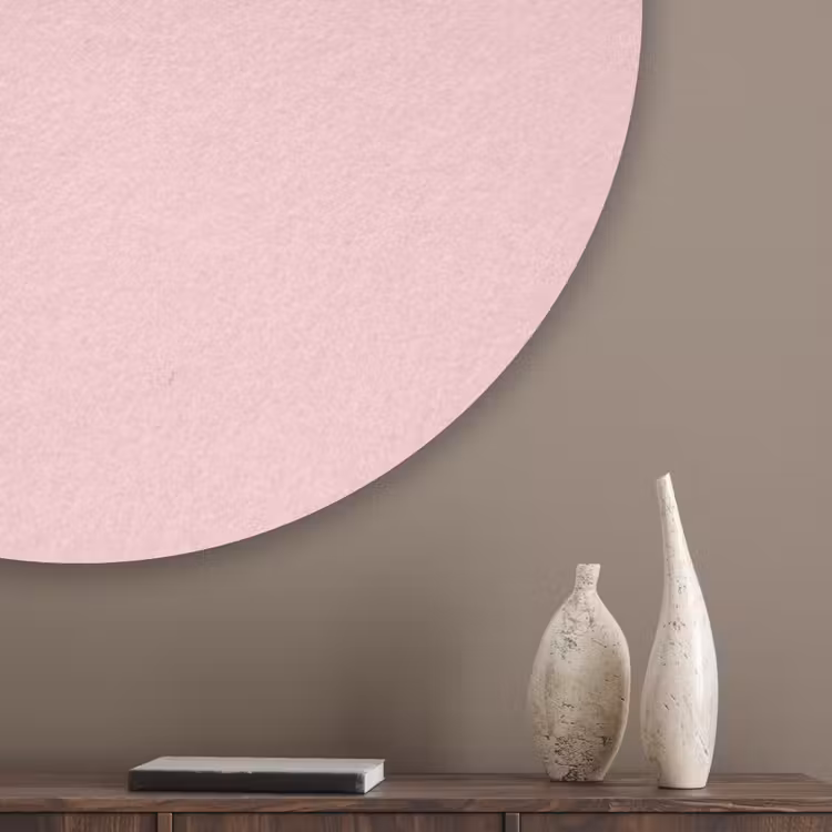 Statement - Krachtig - Roze Akoestische PET Vilt - Rond klein -sfeer5_closeup