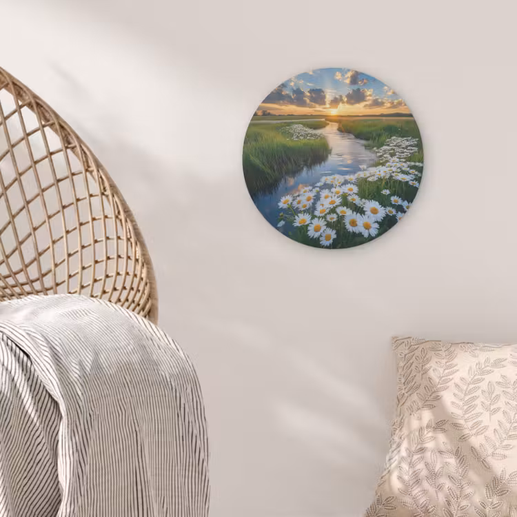 Beekje - Landschap - Margriet Akoestische PET Vilt - Rond klein -sfeer4