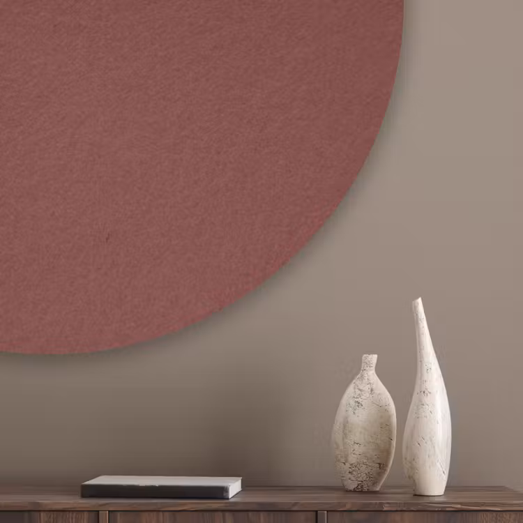 Valentine - Velvet - Rood Akoestische PET Vilt - Rond klein 838 -sfeer5_closeup