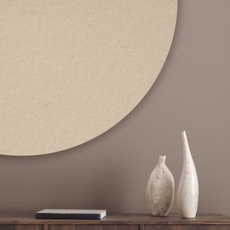 Warm - Sand - Nude Akoestische PET Vilt - Rond klein 838 -sfeer5_closeup