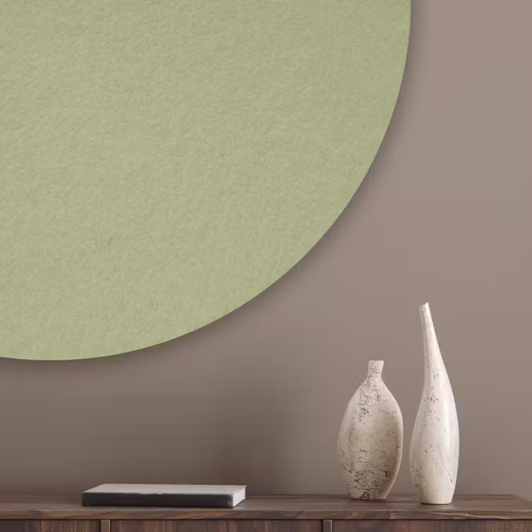 Whispering - Sage - Groen Akoestische PET Vilt - Rond klein 838 -sfeer5_closeup