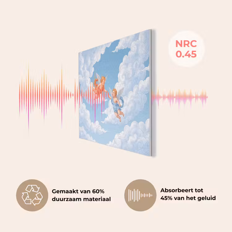 Engel - Vliegend - Klassiek - Blauw PET vilt klein -USP_NL