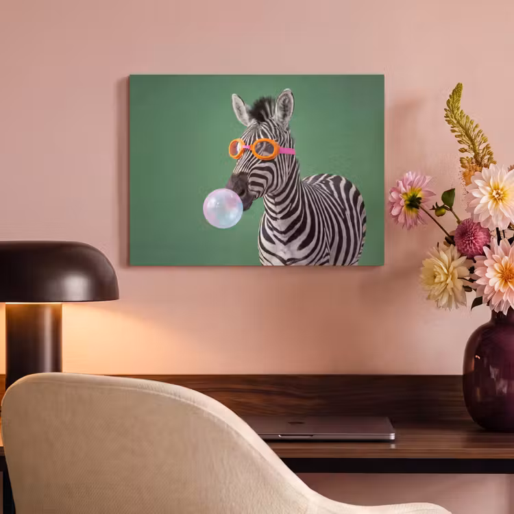 Dier - Bril - Bel - Modern - Groen PET vilt klein -sfeer3