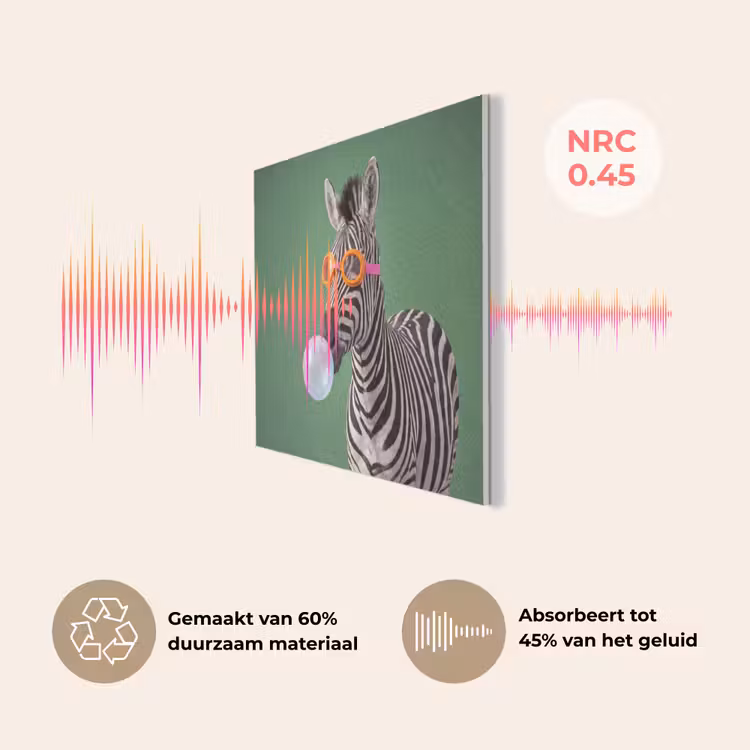 Dier - Bril - Bel - Modern - Groen PET vilt klein -USP_NL