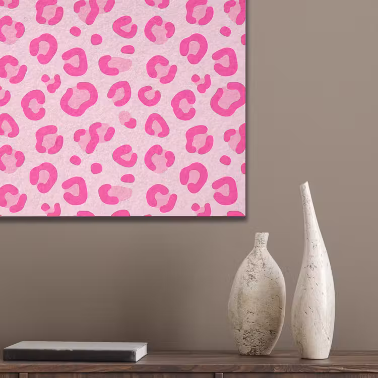 Dierenprint - Patroon - Abstract - Modern - Roze PET vilt klein -sfeer6_closeup