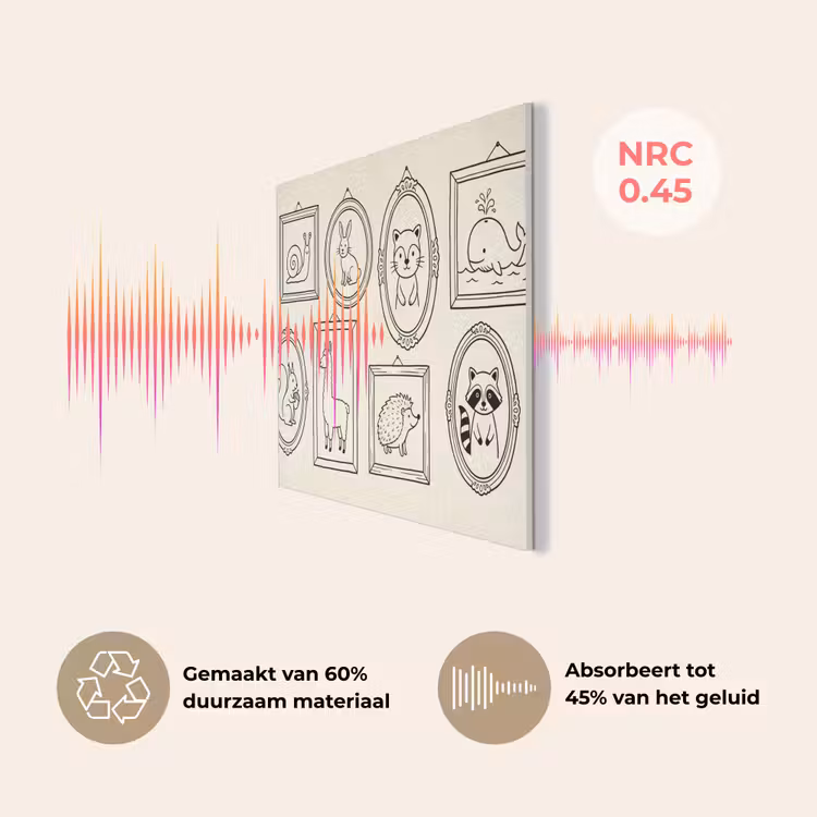 Dieren - Illustratie - Lijsten - Galerij - Speels PET vilt klein -USP_NL