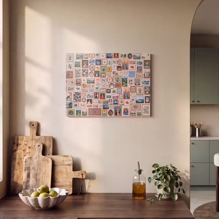 Kunst - Collectie - Decoratie - Modern - Kleurrijk PET vilt klein -sfeer2
