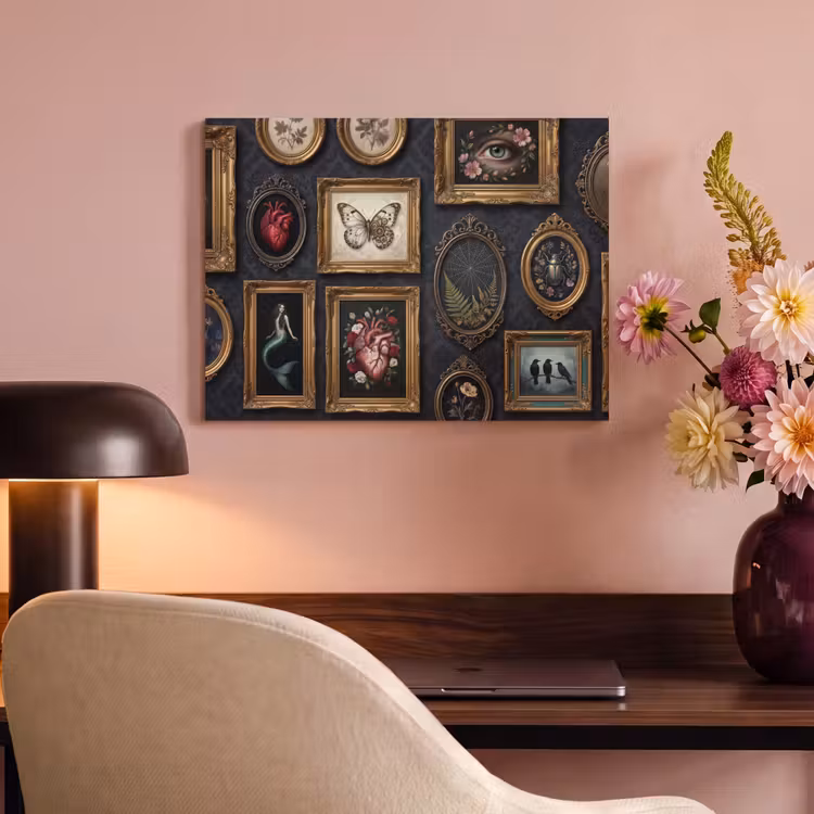 Kunst - Collectie - Vintage - Klassiek - Donker PET vilt klein -sfeer3