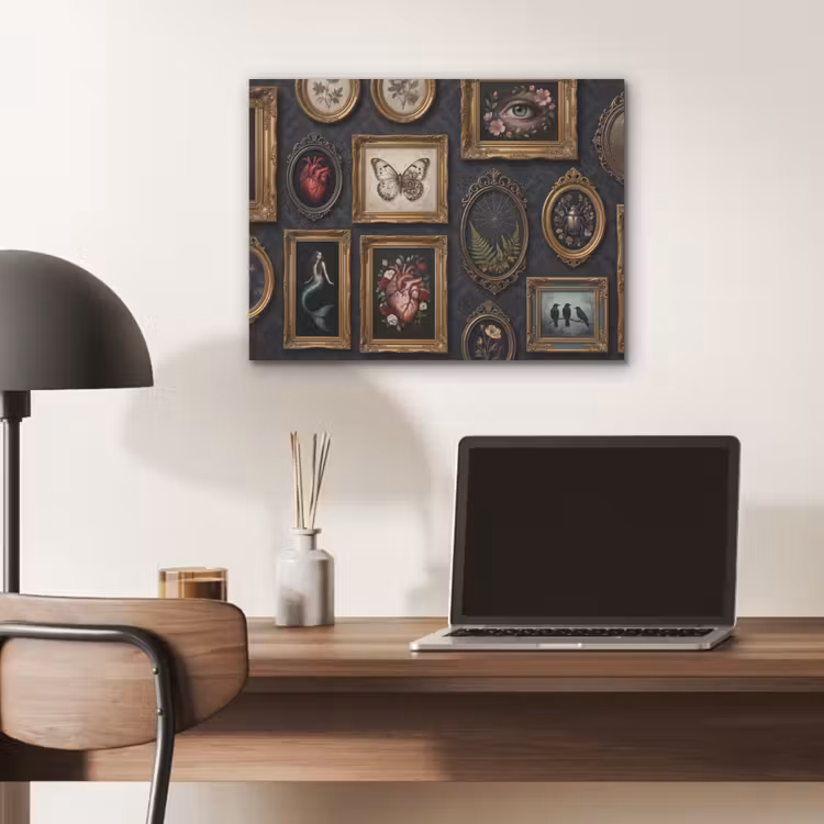 Kunst - Collectie - Vintage - Klassiek - Donker PET vilt klein -sfeer5