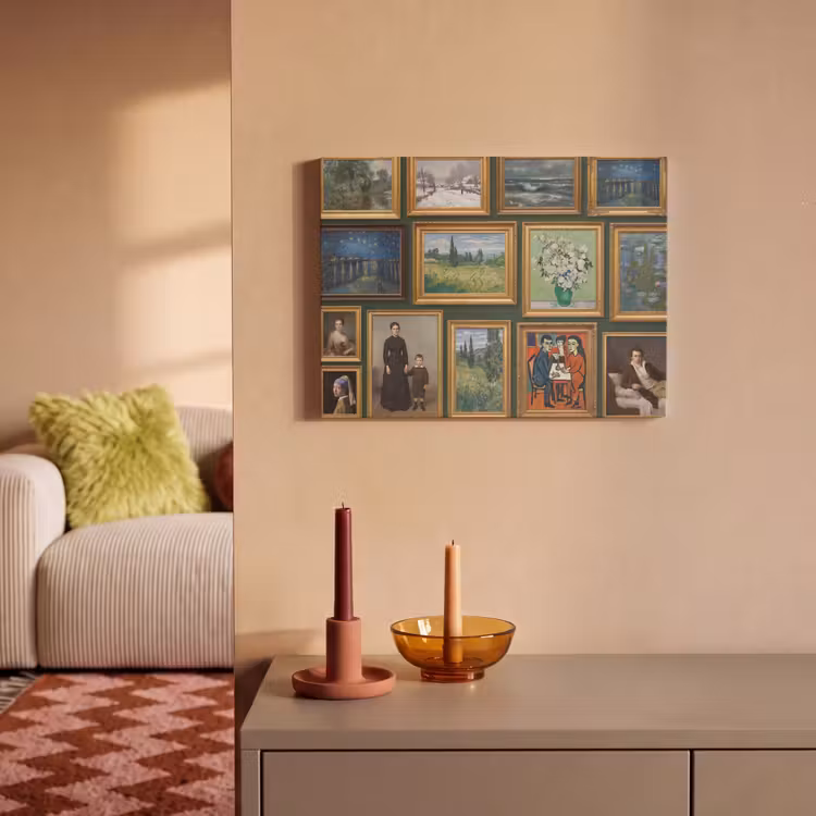Kunst - Schilderijen - Collectie - Klassiek - Groen PET vilt klein -sfeer1