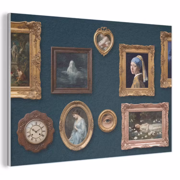 Kunst - Schilderijen - Decoratie - Klassiek - Groen PET vilt klein -3d