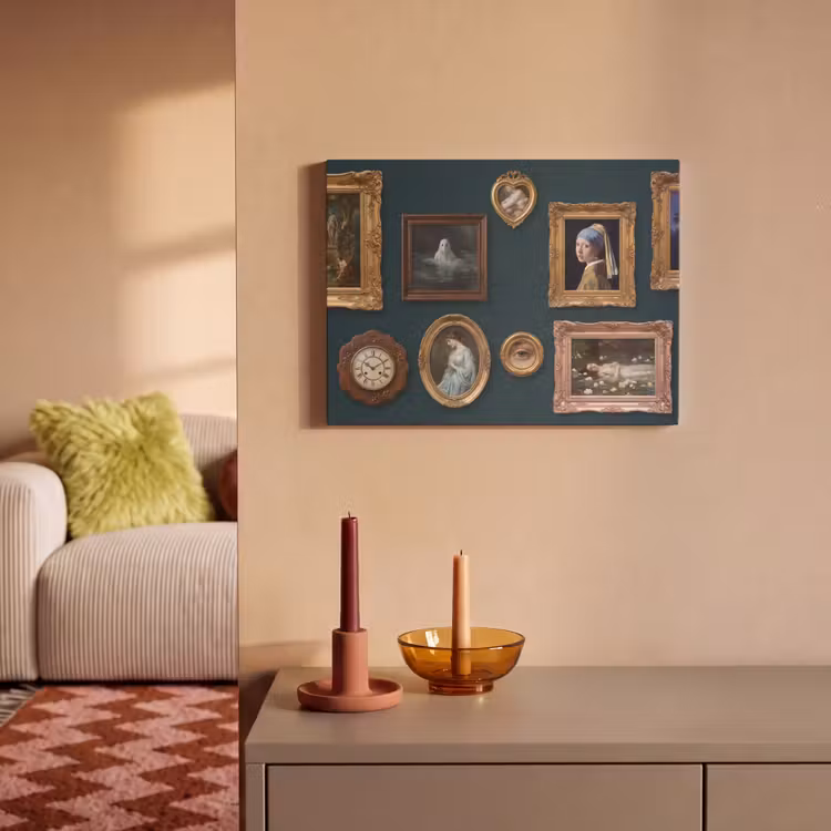 Kunst - Schilderijen - Decoratie - Klassiek - Groen PET vilt klein -sfeer1