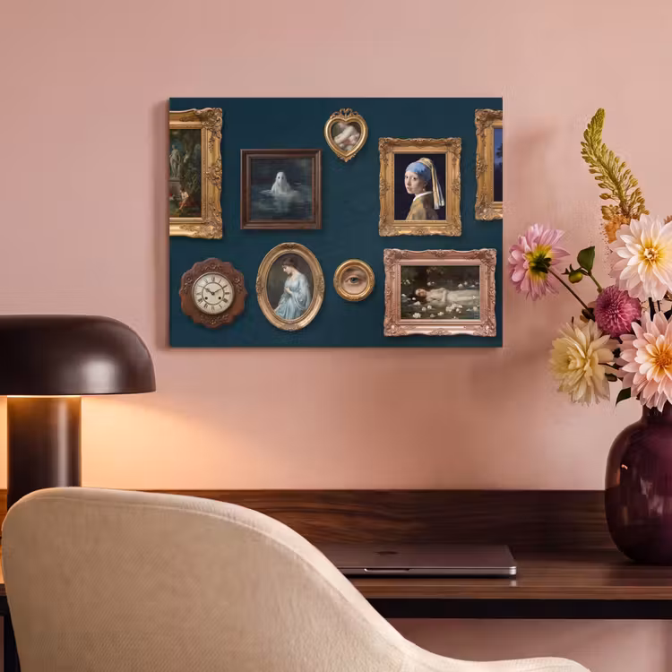 Kunst - Schilderijen - Decoratie - Klassiek - Groen PET vilt klein -sfeer3
