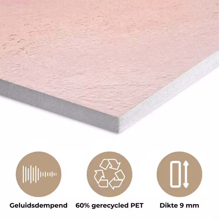 Strand - Oceaan - Golven - Roze Zand - Natuur PET vilt klein -closeup_NL