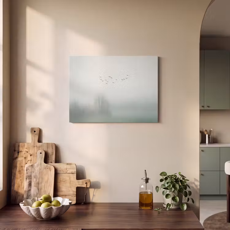 Vogel - Vlucht - Natuur - Minimalistisch PET vilt klein -sfeer2