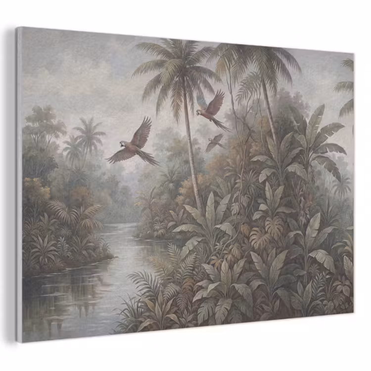 Vogel - Vliegend - Tropisch - Landschap - Klassiek PET vilt klein -3d