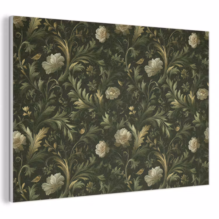 Botanisch - Naadloos - Bloemen PET vilt klein 837 -3d