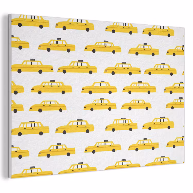 Taxi - Iconisch - Geel PET vilt klein 837 -3d