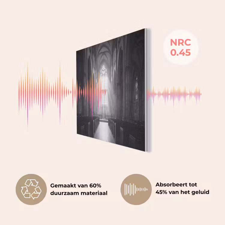 Kerk - Interieur - Lichtstralen - Architectuur - Klassiek PET vilt klein -USP_NL