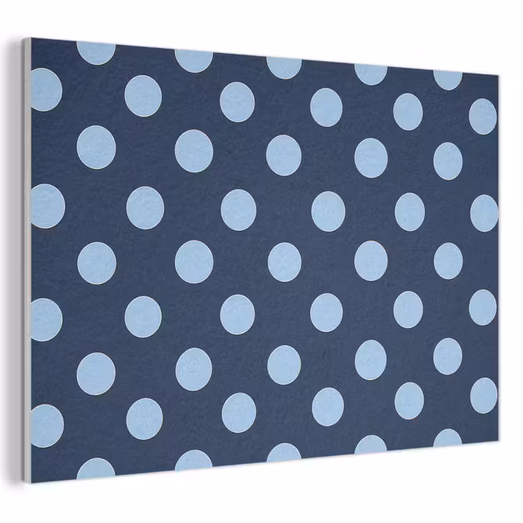 Klassiek - Dots - Blauw PET vilt klein 837 -3d