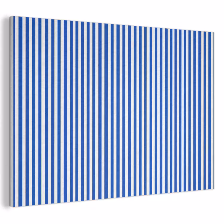 Klassiek - Strepen - Blauw PET vilt klein 837 -3d