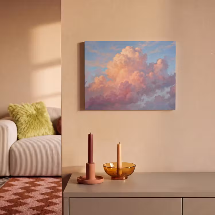 Wolken - Lucht - Natuur - Abstract - Kleurrijk PET vilt klein -sfeer1