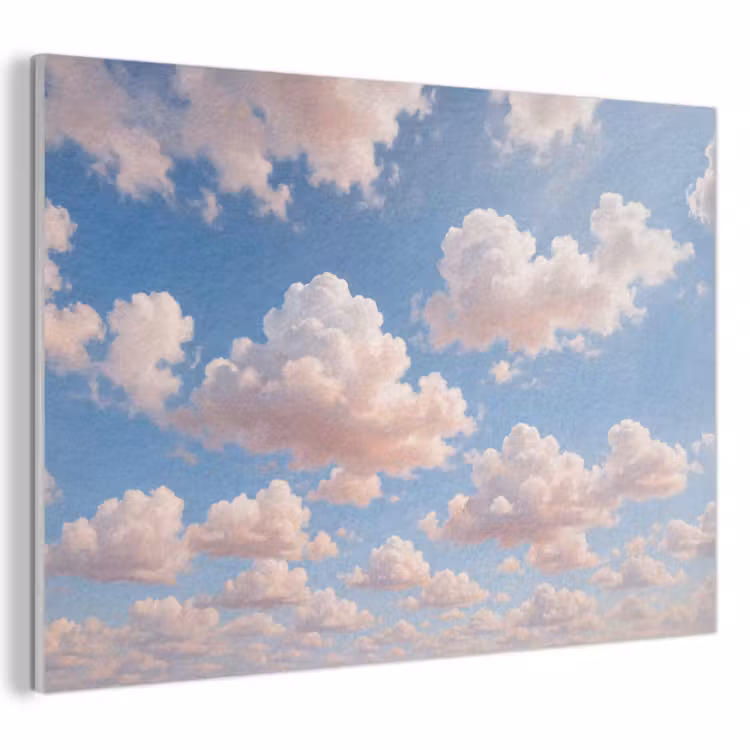 Wolken - Hemel - Natuur - Licht - Blauw PET vilt klein -3d