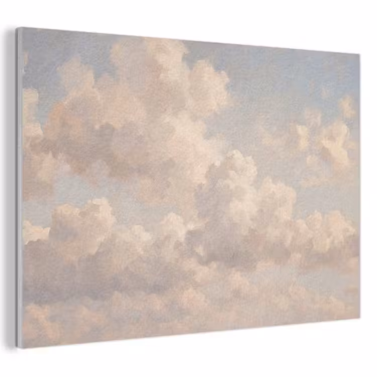 Wolken - Zacht - Natuur - Klassiek - Beige PET vilt klein -3d