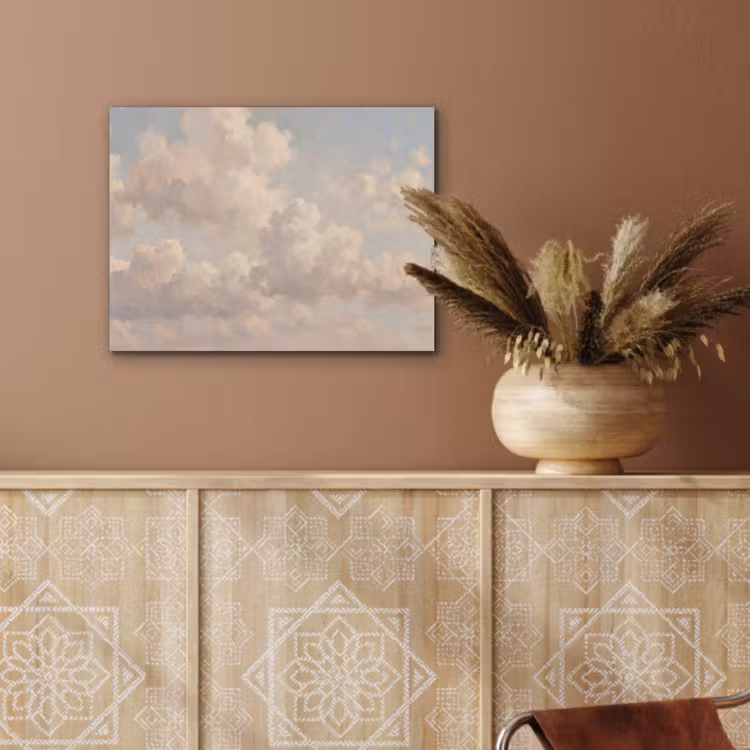 Wolken - Zacht - Natuur - Klassiek - Beige PET vilt klein -sfeer4