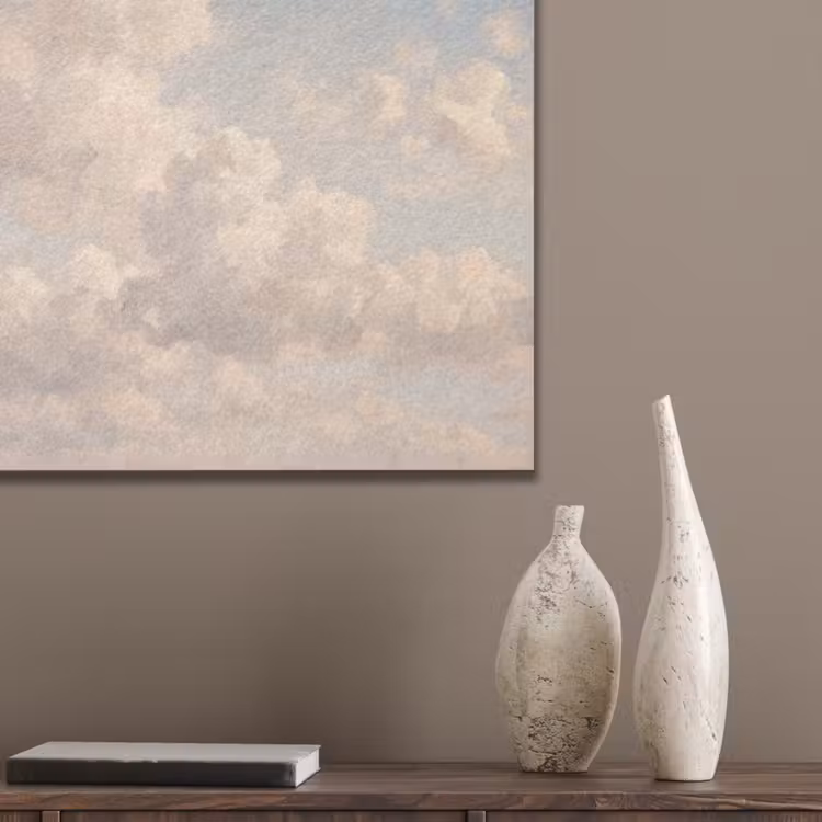 Wolken - Zacht - Natuur - Klassiek - Beige PET vilt klein -sfeer6_closeup
