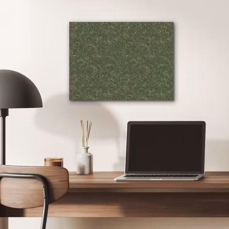 Donker - Groen - Krullend - Botanisch PET vilt klein 837 -sfeer5