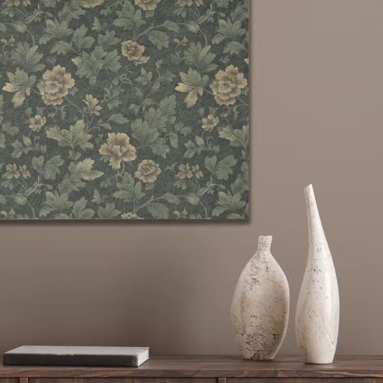 Donker - Groen - Goud - Botanisch PET vilt klein 837 -sfeer6_closeup