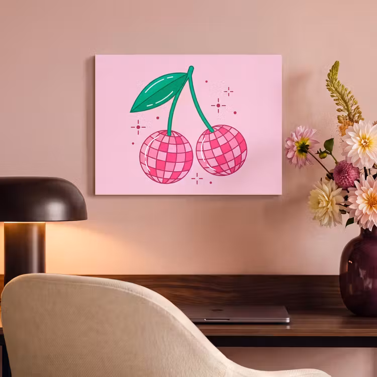 Decoratie - Disco-bal - Feest - Roze PET vilt klein -sfeer3